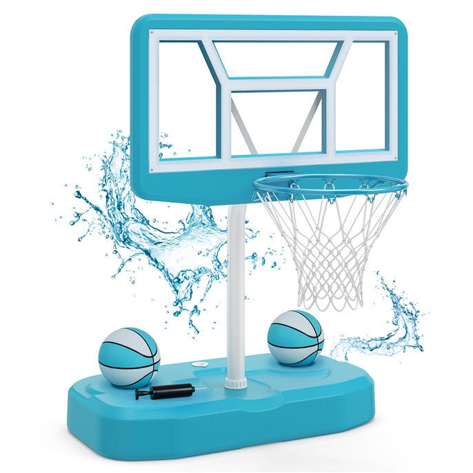 Load image into Gallery viewer, Goplus Shatterproof Outdoor Swimming Poolside Basketball Goal System with 200 LBS Weighted Base
