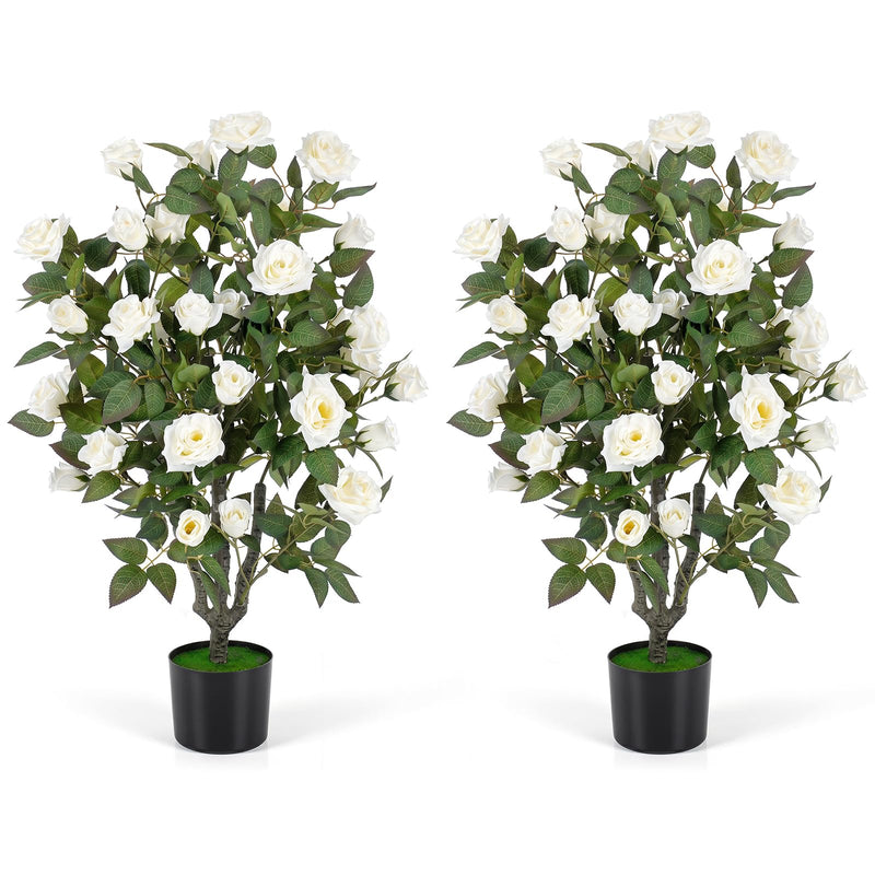 Load image into Gallery viewer, Goplus 35.5" Artificial Rose Tree with 32 Blooming Flowers | Free Maintenance
