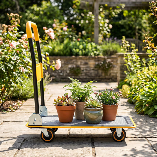 Goplus Folding Platform Cart Rolling Flatbed Cart Hand Platform Truck | 560 lbs Capacity
