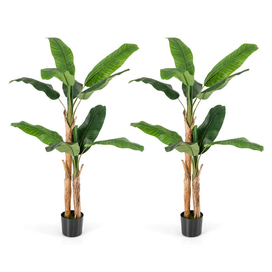 Goplus 5.5 FT Tall Artificial Banana Tree