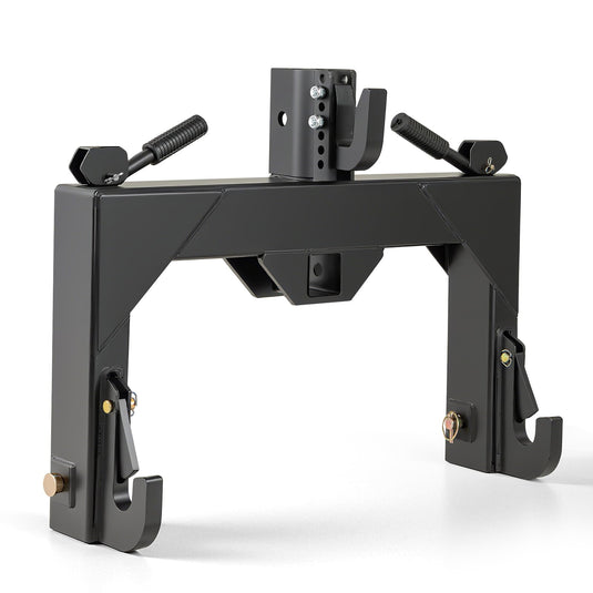 Goplus 3-Point Quick Hitch 3000 LBS Towing Force 3-Pt Attachments w/5 Level Adjustable Bolt