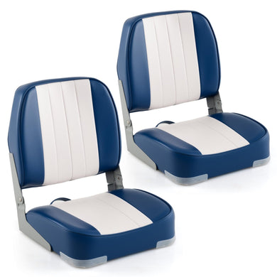Goplus 2-Pack Folding Boat Seat with Stainless Steel Screws & Aluminum Hinges
