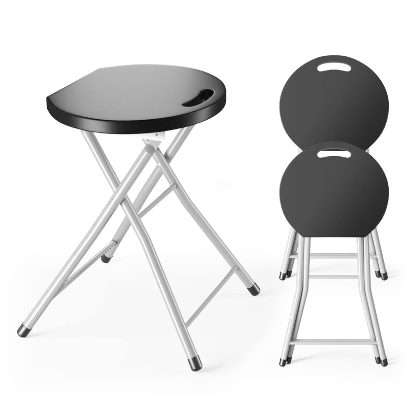 Load image into Gallery viewer, 28 inch Foldable Camping Stool for Adults with 330 lb Capacity - Goplus
