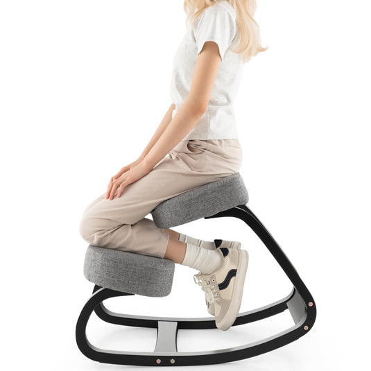 Goplus Kneeling Chair, Ergonomic Posture Chair with 4” Thick Padded Cushion