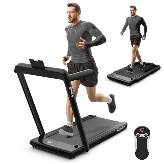 Goplus 2 in 1 Under Desk Treadmill, Black