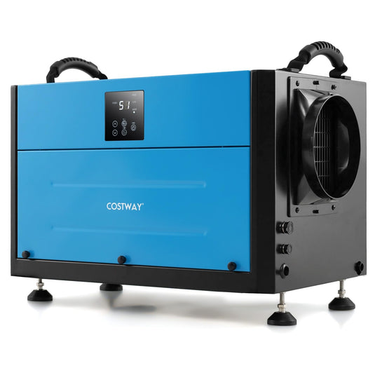 124 PPD Commercial Dehumidifier, 1300 Sq.Ft Crawl Space Dehumidifier with 9.8 FT Drain Hose & Wired Remote Control Panel