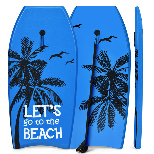 Super Lightweight Bodyboard, 33-41'' Body Board with EPS Core