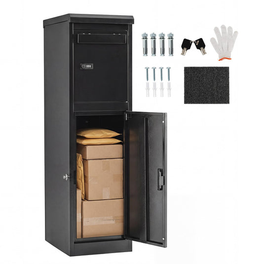Goplus Galvanized Steel Parcel Drop Boxes with Lock