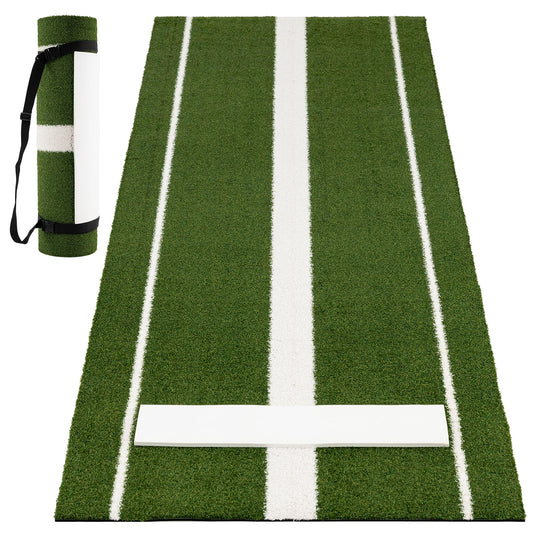 Goplus 10 x 3 FT Softball Pitching Mat for Indoor Outdoor Practice