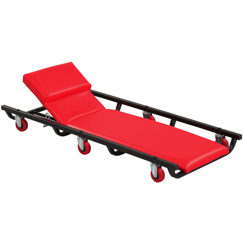 Load image into Gallery viewer, Goplus 40 Inch Padded Rolling Creeper with Adjustable Backrest &amp; Headrest
