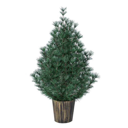 Goplus 3FT Tabletop Christmas Tree | Unlit Mini Xmas Tree with 119 Pine Needle Tips