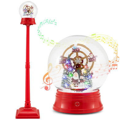 Goplus 5 Ft Christmas Snow Globe Lantern ( Snowing Santa with Ferris Wheel )