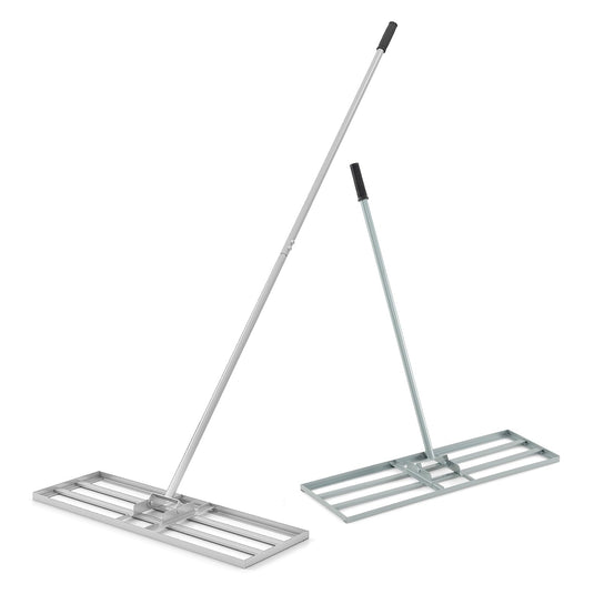 Goplus 30" x 10" Heavy Duty Level Lawn Tool w/ Ergonomic Handle for Soil