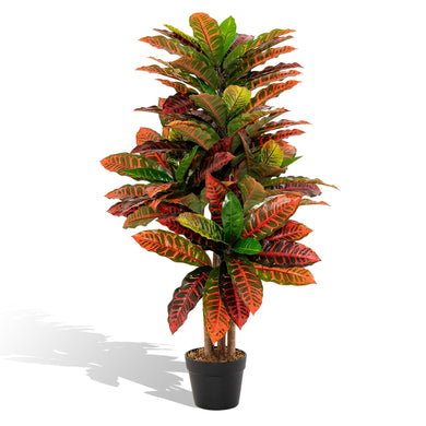 Goplus Artificial Croton Palm Tree