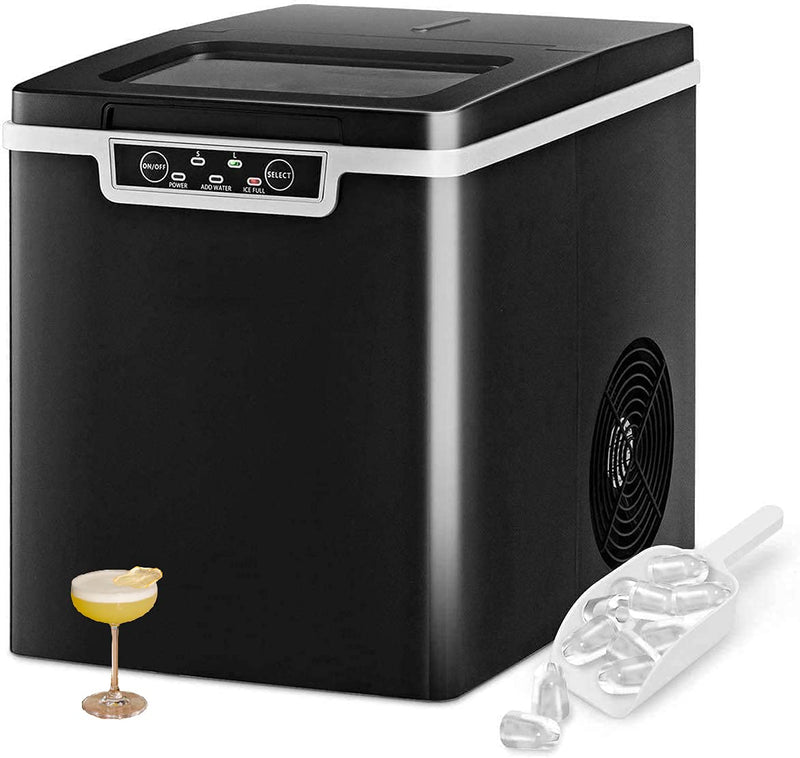 Load image into Gallery viewer, Portable Countertop Ice Maker, 26LBS/24H Mini Ice Cube Machine w/8 Min Processing 9 Cubes
