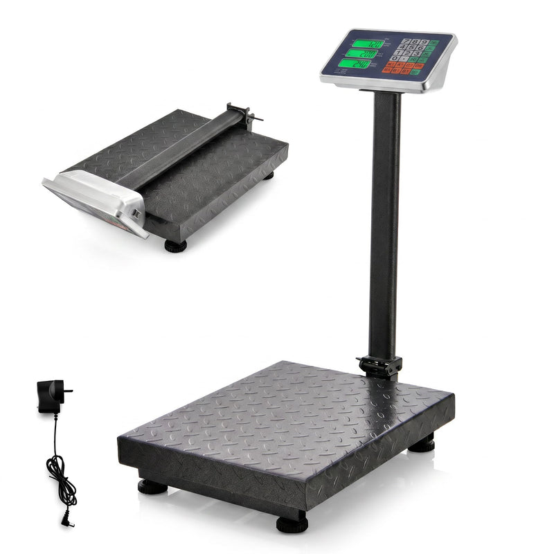 Load image into Gallery viewer, Goplus 660 LBS Foldable Postal Scale | Digital Floor Platform Weighing Scale
