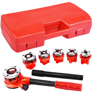 Goplus Ratchet Pipe Threader Kit Ratcheting Pipe Threading Tool Set