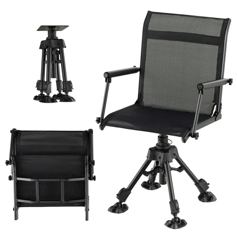 Load image into Gallery viewer, Goplus 360° Swivel Hunting Chair | Portable Silent Deer Chair with Padded Armrests for Hunting
