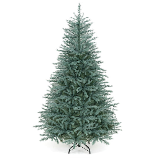 Goplus 6ft/7ft/8ft Artificial Spruce Christmas Tree with Lush Branch Tip | Indoor Holiday Decoration Tree for Home Office Party