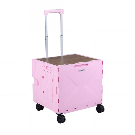 Goplus Foldable Utility Cart on 4 Rotate Wheels