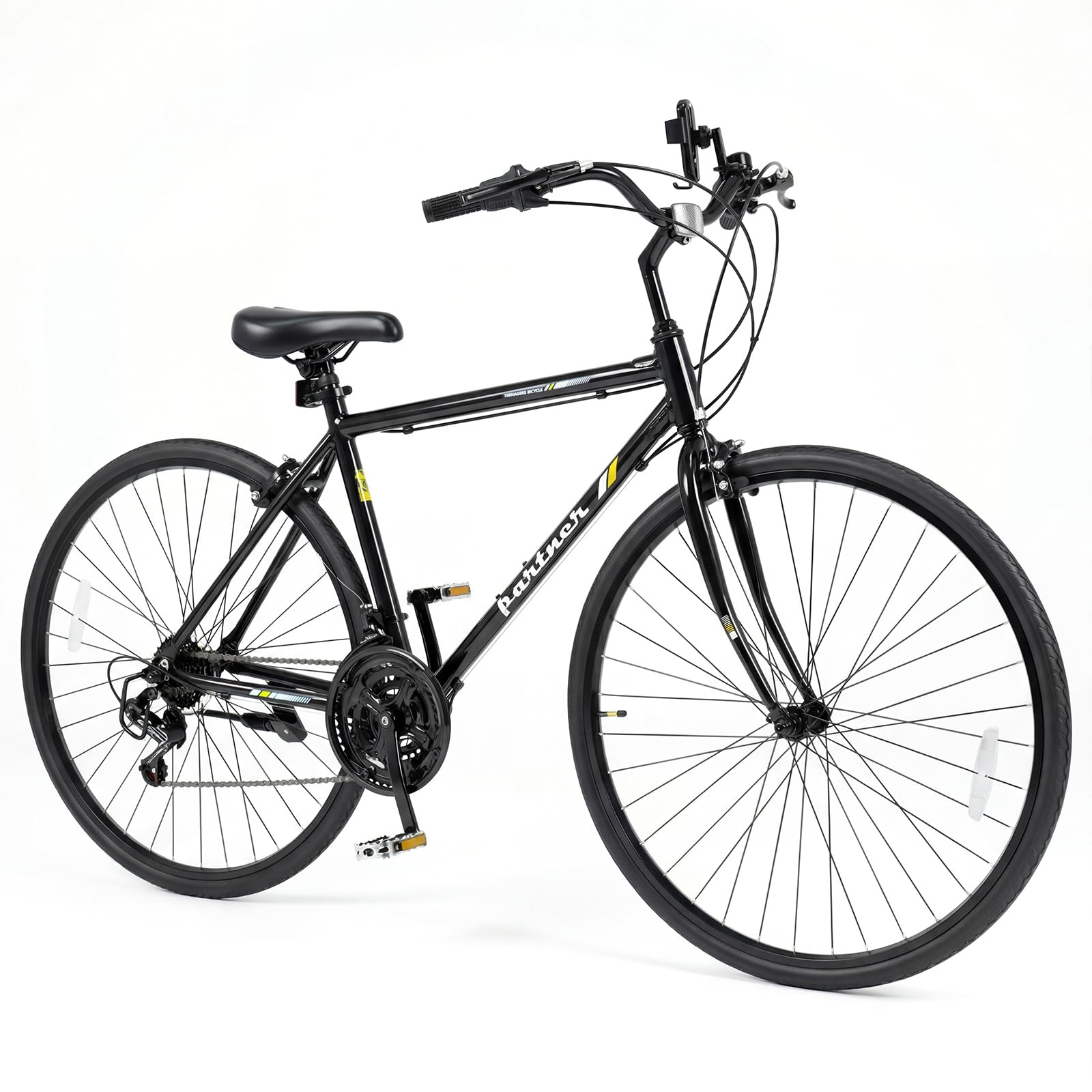 Goplus Hybrid Bike 18-Speed 700C Urban Commuter Bicycle w/Shimano Driv ...
