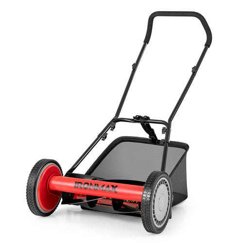 Goplus 16 Inch Manual Lawn Mower for Yard, Garden