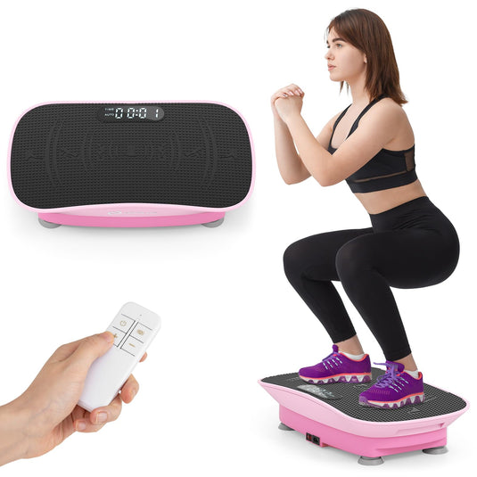 Goplus Vibration Plate Exercise Machine, Vibrating Platform for Lymphatic Drainage, Weight Loss