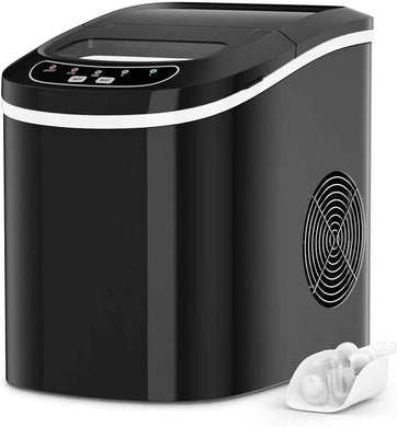 Portable Ice Maker Countertop, Electric Ice Maker with Easy Operated Panel