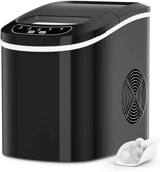 Portable Ice Maker Countertop, Electric Ice Maker with Easy Operated Panel
