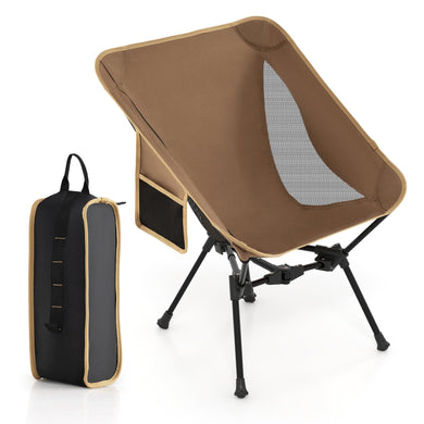 Goplus Ultralight Folding Backpacking Chair for Adults with Aluminum Frame 330 lbs Capacity