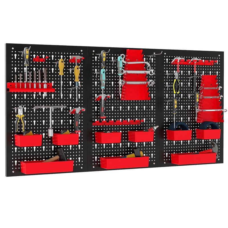 Load image into Gallery viewer, Goplus Heavy-Duty Utility Tool Storage Board w/Accessories for Garage Workshop
