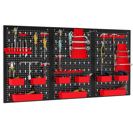 Goplus Heavy-Duty Utility Tool Storage Board w/Accessories for Garage Workshop