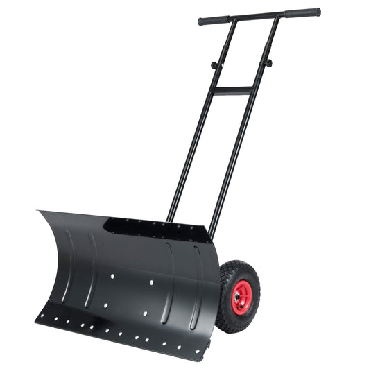 Goplus Ergonomic Snow Pusher w/ 29