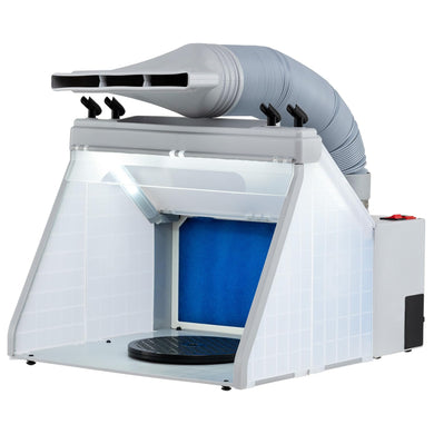 Goplus Portable Airbrush Spray Booth Kit Lighted Painting Station with 3 LED Lights