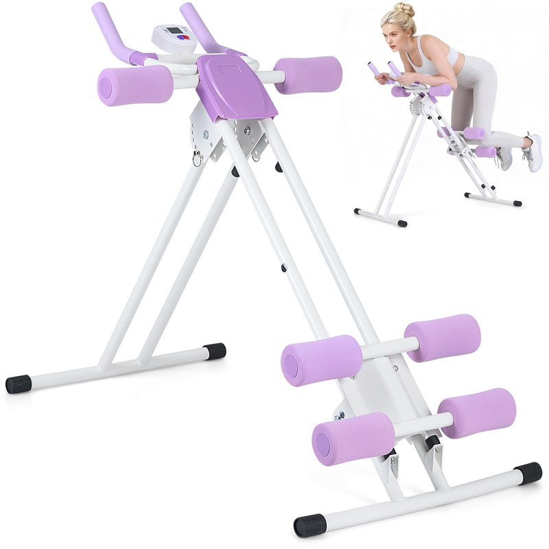Load image into Gallery viewer, Goplus Foldable Abdominal Trainer w/6 Inclined Angles &amp; LCD Display
