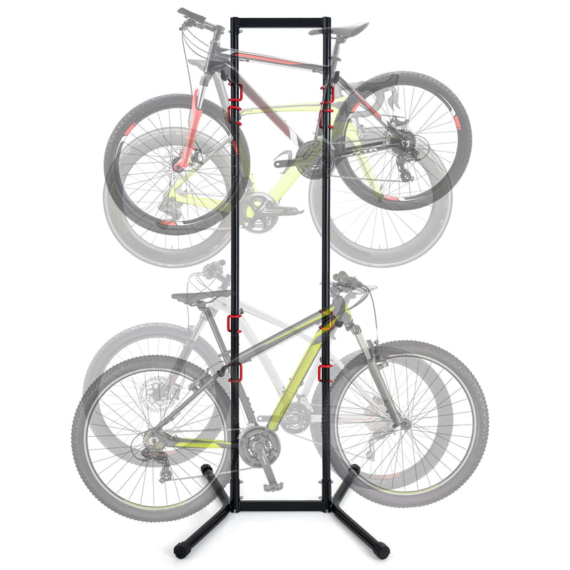 Load image into Gallery viewer, Goplus 4 Bike Storage Rack Indoor Freestanding Bike Rack for Garage
