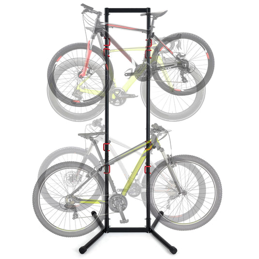 Goplus 4 Bike Storage Rack Indoor Freestanding Bike Rack for Garage