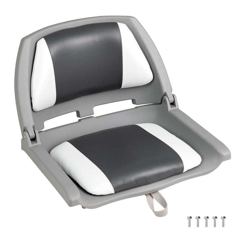 Load image into Gallery viewer, Goplus Molded Low Back Fishing Boat Chairs Marine-Grade PVC Cushion Pad
