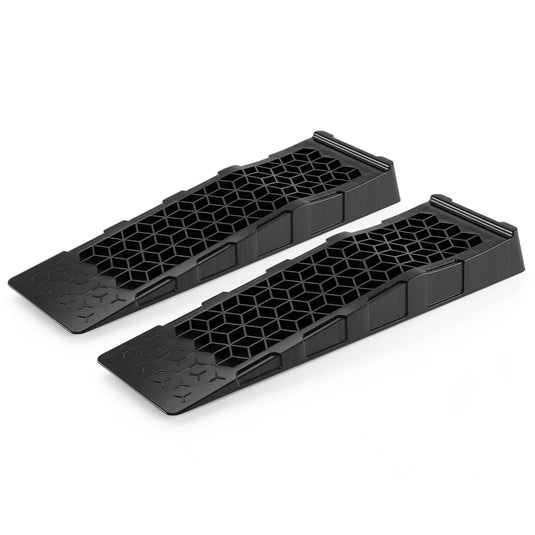 Goplus 2-Pack 2.5"/6.4" Lift Low Profile Car Ramps | 22000 Lbs GVW Capacit