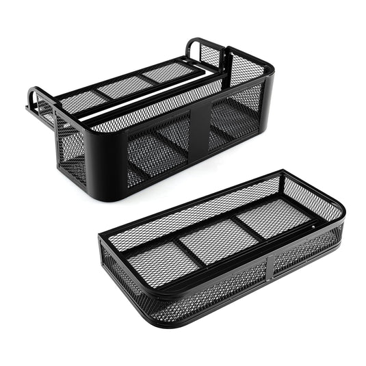 Goplus Heavy Duty Luggage Carrier with Metal Mesh Frame ATV/UTV Cargo Basket