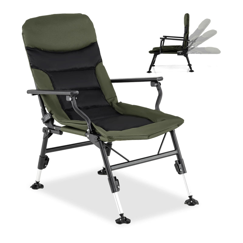 Load image into Gallery viewer, Goplus Heavy Duty All-Terrain Camping Chair with Padded High-Back
