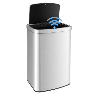 Goplus 13 Gallon/ 50 Liter Automatic Trash Can for Kitchen Office
