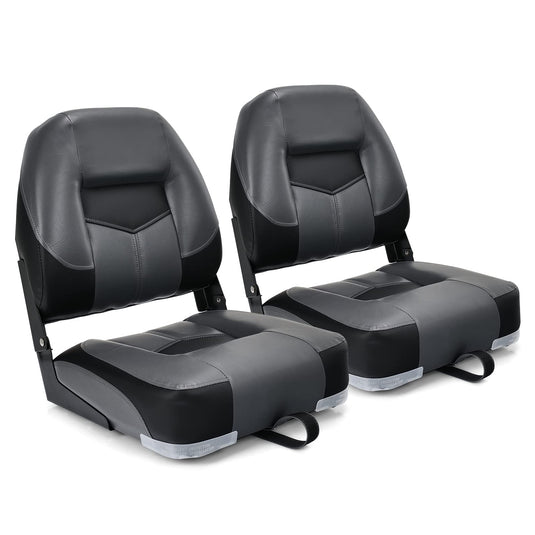 Folding Boat Seats, Low-Back Boat Seat, 2 Packs