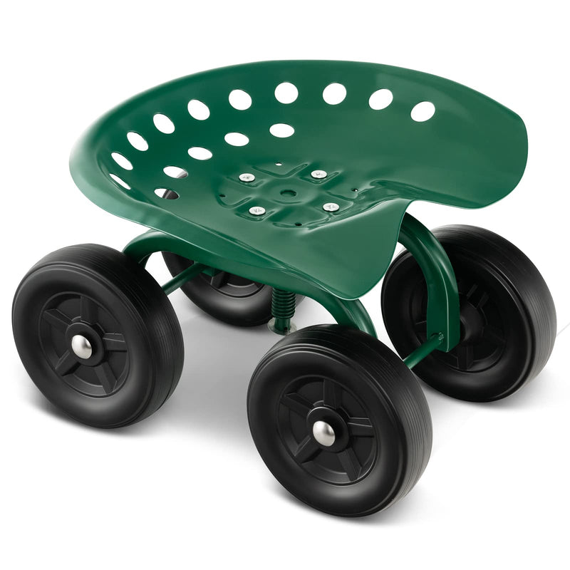 Load image into Gallery viewer, Utility Stool Cart w/Adjustable 360 Degree Swivel Seat - Goplus
