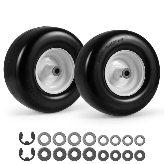 Goplus 13 x 6.50-6 Flat Free Tires & Wheels (2 Pack)