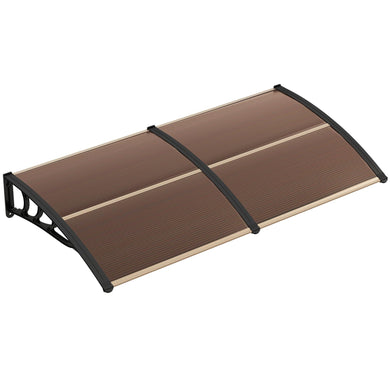 Goplus Awnings for Doors, Window Awning with Rain Snow Sunlight UV Protection, UPF 50+