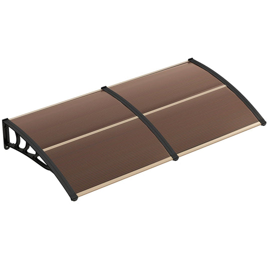 Goplus Awnings for Doors, Window Awning with Rain Snow Sunlight UV Protection, UPF 50+