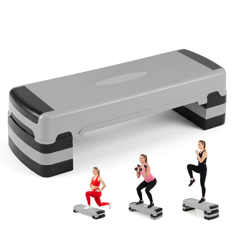 Load image into Gallery viewer, Goplus 35.5" Aerobic Step Platform w/4 Risers | Exercise Stepper for Home Gym Workout
