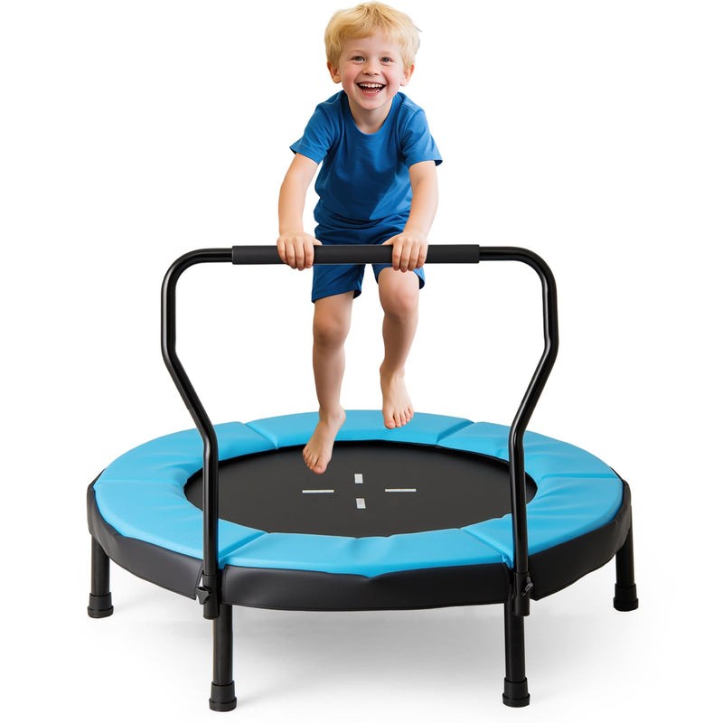 Load image into Gallery viewer, Goplus 40&quot; Trampoline with Foam Handlebar &amp; Safety Pad
