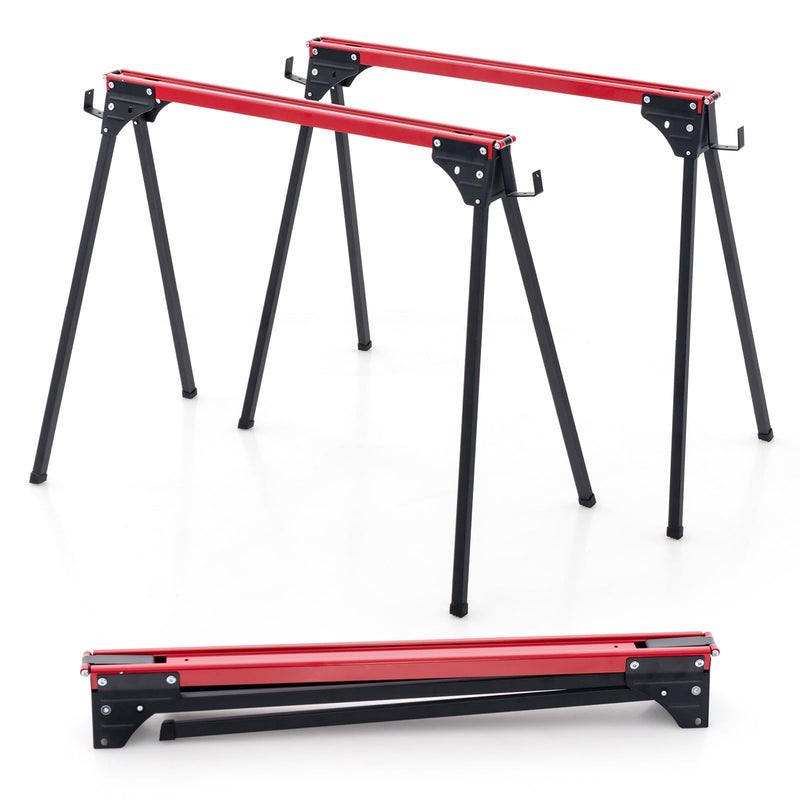 Load image into Gallery viewer, Goplus Saw Horses 2 Pack Folding
